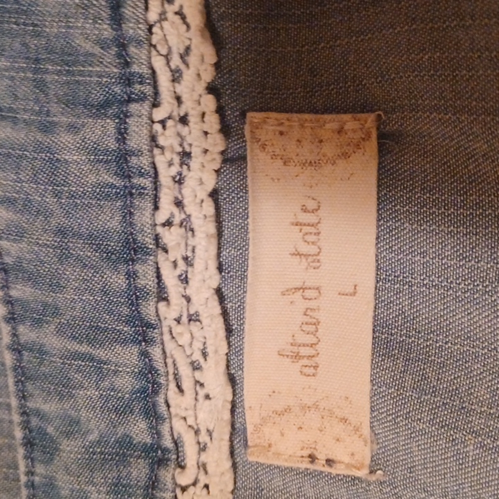 Altar'd State Distressed Chambray Denim Dress - Picture 5 of 7